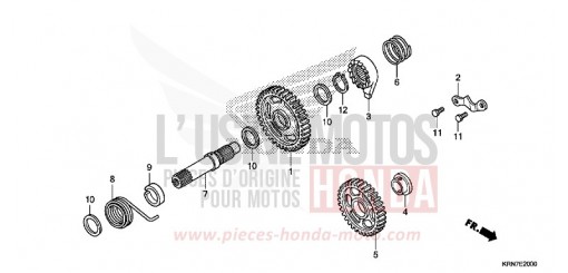 KICK STARTER SPINDLE CRF250RF de 2015